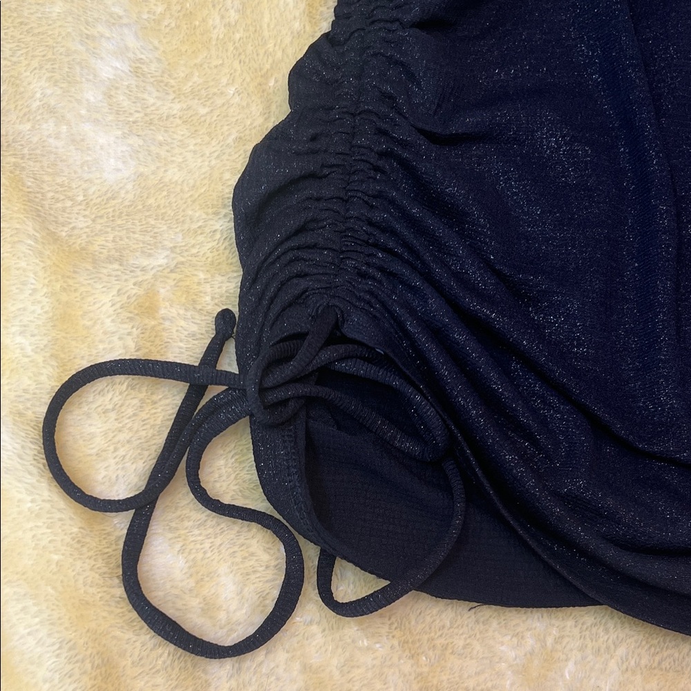 Express Black Ruched Tank Top - Picture 4 of 5